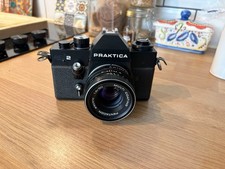 Praktica EE2 Black Vintage SLR Film Camera with Pentacon 50mm f/1.8 Lens