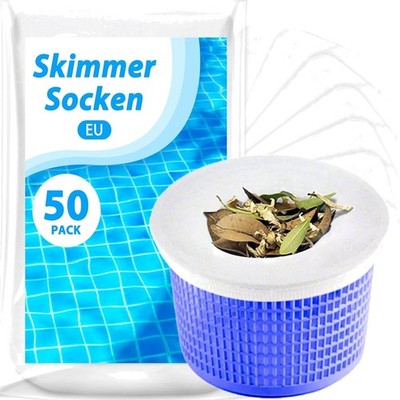 KGC Skimmer Socken 50 Stück Schwimmbad Filter Netz für Pumpe und Korb