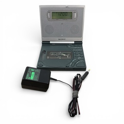 VTG Sony Dream Machine ICF-CD2000 FM/AM CD Clock Radio Tested Works w/ Adapter