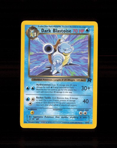 2000 Pokemon Team Rocket Dark Blastoise 20/82 LP