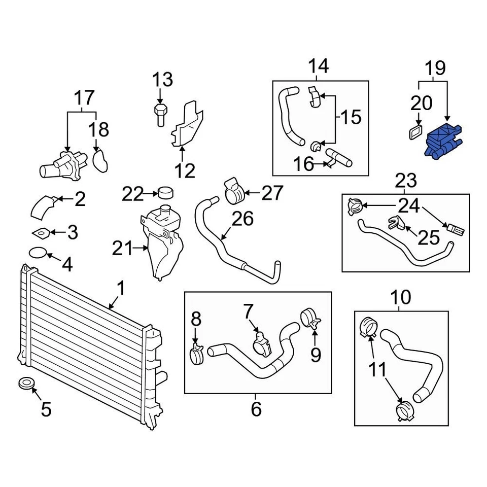 For Mazda 6 2011-2013 Mazda LF941517Z Engine Coolant Outlet Flange Foto 2 de 4