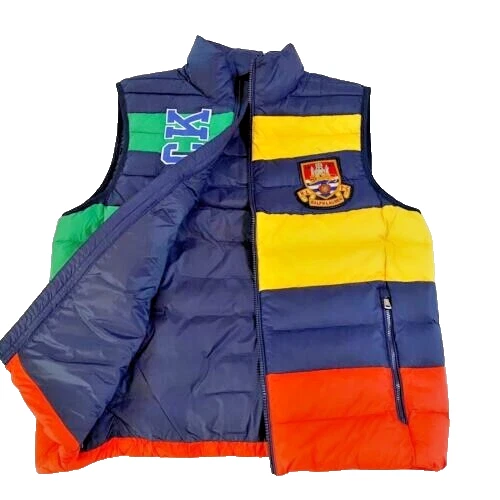 Polo Ralph Lauren Polo Track Packable Down Vest Mens Size Large L NWT Multicolor