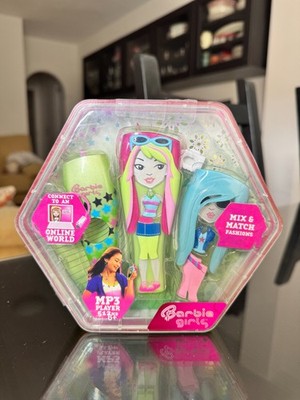 Barbie Girls MP3 Music Player Green Blue 2008 Mix Match Fashion NIB