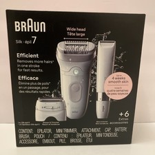 Braun Silk 7 Epilator and Mini Trimmer 5392/5368 Brand New In Box SE7-441