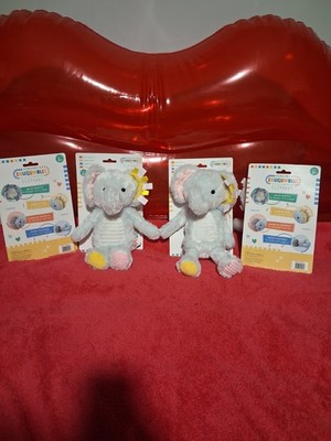 Make Believe Ideas Ltd Sensory Snuggables Elephant Plush Baby Toy Rattle Tags 0+