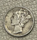 1943 Mercury Dime Silver 10C Circulated US Coin Business Strike Uncertified