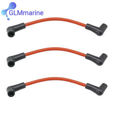 3 Pcs 4 '' Spark Plug Lead Assy for  V4-V6 10-235 HP Outboard 582365 802505 5821