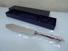 ALBO Rocaille Rokoko gro&szlig;es Tortenmesser 24.5 cm Echtsilber 925er TOP neu