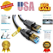 Cat 8 Ethernet Cable, 1.5Ft 3Ft 6Ft 10Ft 15Ft 20Ft 30Ft 40Ft 50Ft 60Ft 100Ft ...