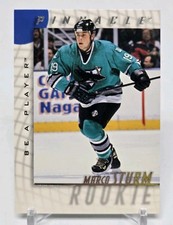 1997-98 Pinnacle Be A Player MARCO STURM Base Rookie RC San Jose Sharks #243 BAP