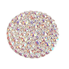 Handmade Bling White Pop Grip made with Multi Sized Crystal AB Swarovski Crystal