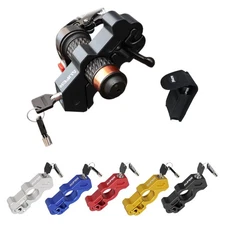 Aluminum Grip Handlebar Lock Anti-Theft For UTV ATV Scooters Motorcycle Bikes