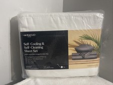 Miracle Made Sheet Set KING Luxe Self-Cooling Self-Cleaning white Or grey NWT