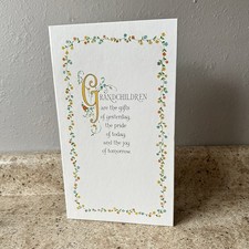 VTG Hallmark Gift for Grandparents Floral Photo Prints Album 1980s Cottage Core