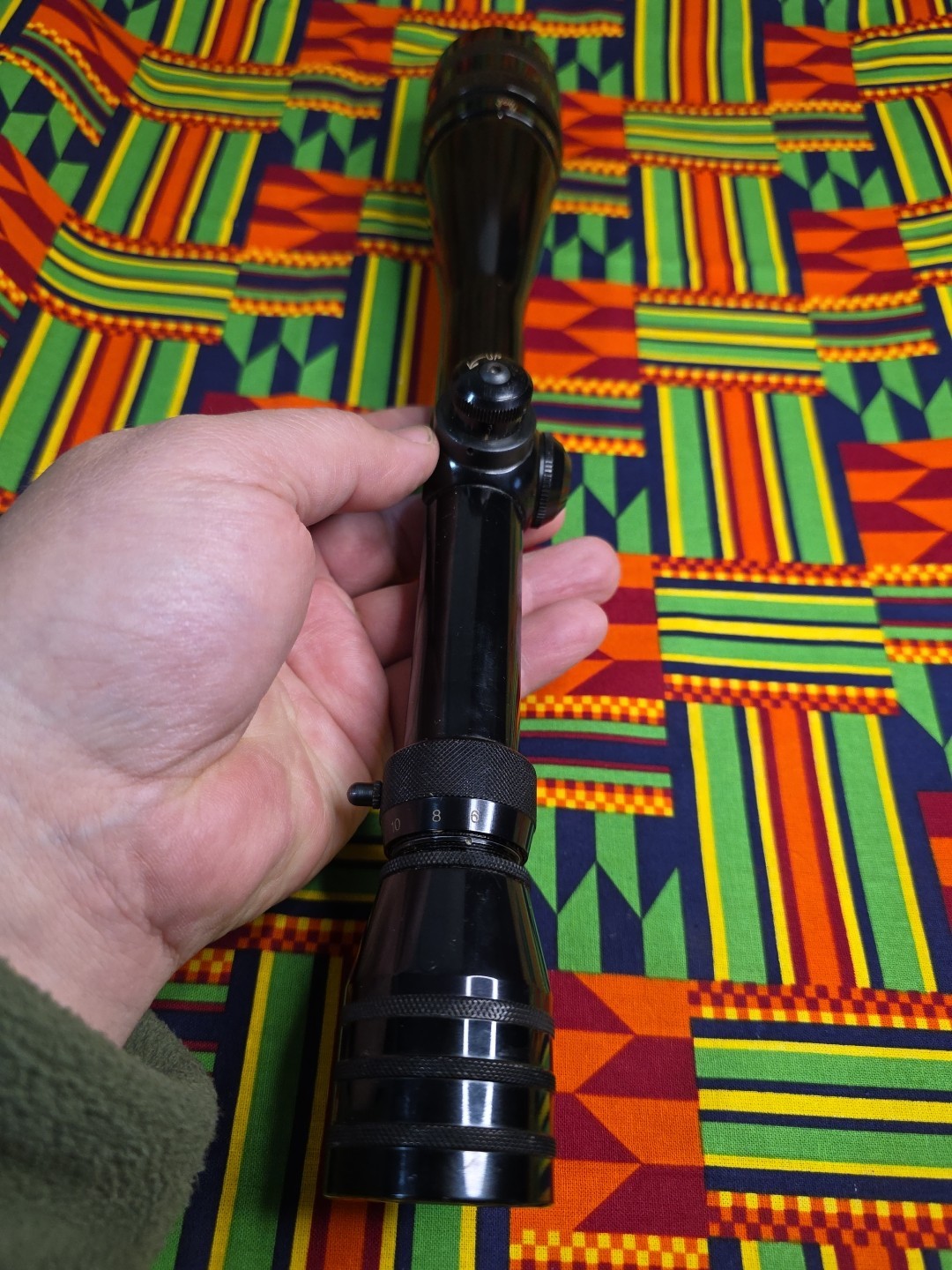 VINTAGE REDFIELD 6-18X ACCU-RANGE 600 GLOSS RIFLE SCOPE WITH AO TARGET RETICLE 