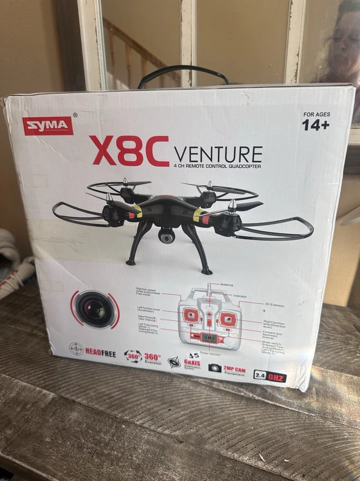 Syma X8C Venture 6-Axis Gyro RC Drone Quadcopter w/ Controller - Image 4 of 4