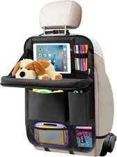 Car Backseat Organizer with Tablet Holder, 6 Storage Pockets Seat Back Protector