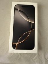 Apple iPhone 16 Pro Max Natural Titanium Empty Retail Box Only - No Phone
