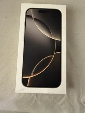 Apple iPhone 16 Pro Max Natural Titanium Empty Retail Box Only - No Phone
