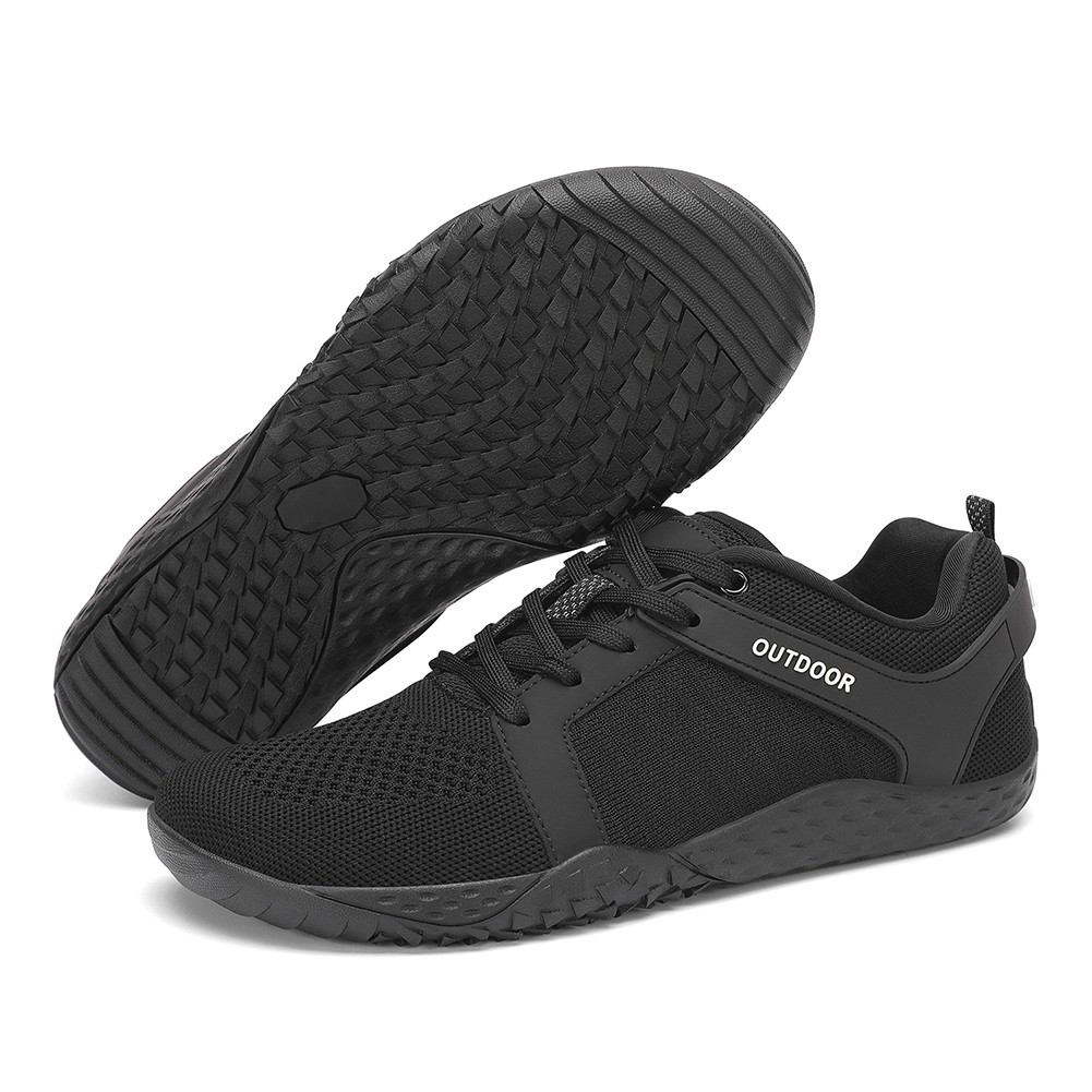 APL Scarpe larghe a piedi nudi scarpe da allenamento stringate traspiranti per allenamento (nero 39)