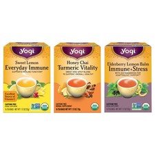 Yogi Tea Immune Support Tea Variety Pack - 16 Tea Bags per Pack 3 Packs - I...