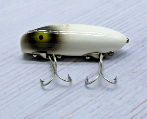 Leurre De Pêche Ancien South Bend – Midge Oreno 2,5″ En Bois – Vintage Très Bon état