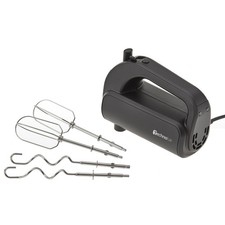 TECHNOLUX Handmixer - schwarz matt - mit Knet...