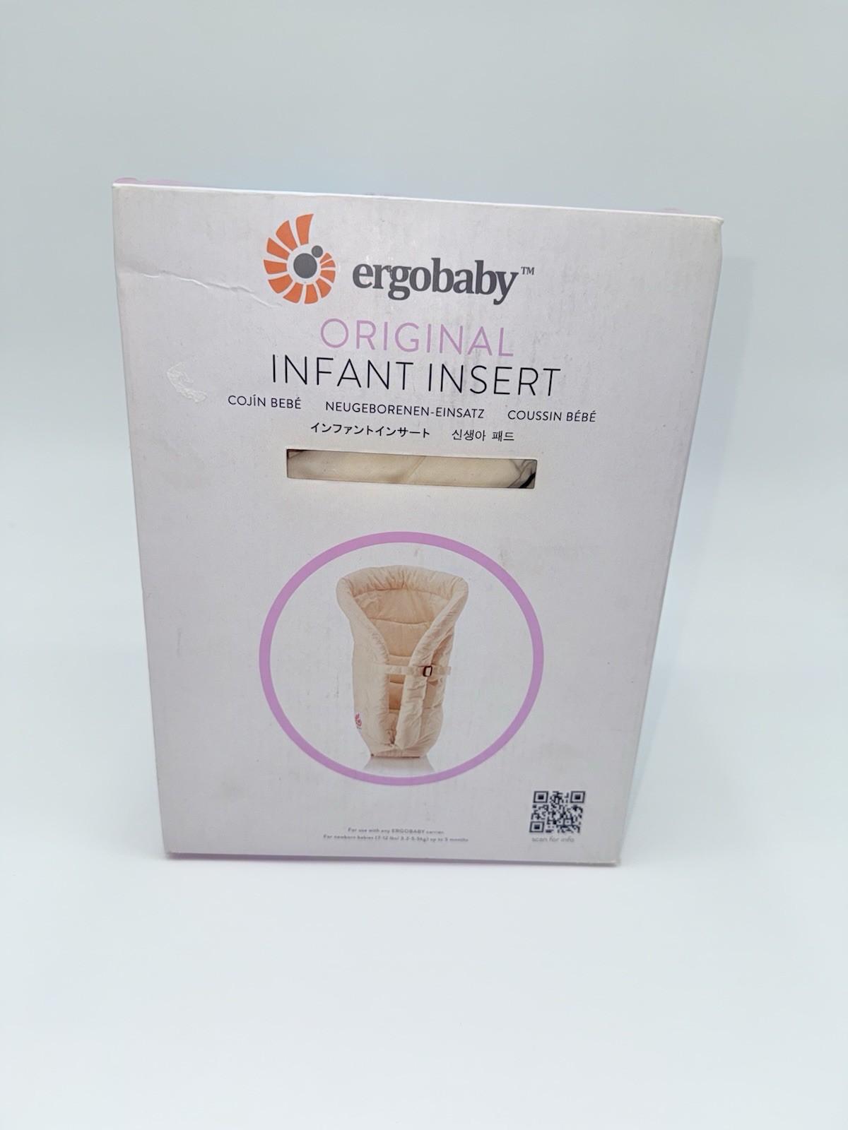Ergobaby Easy Snug Infant Insert - Natural