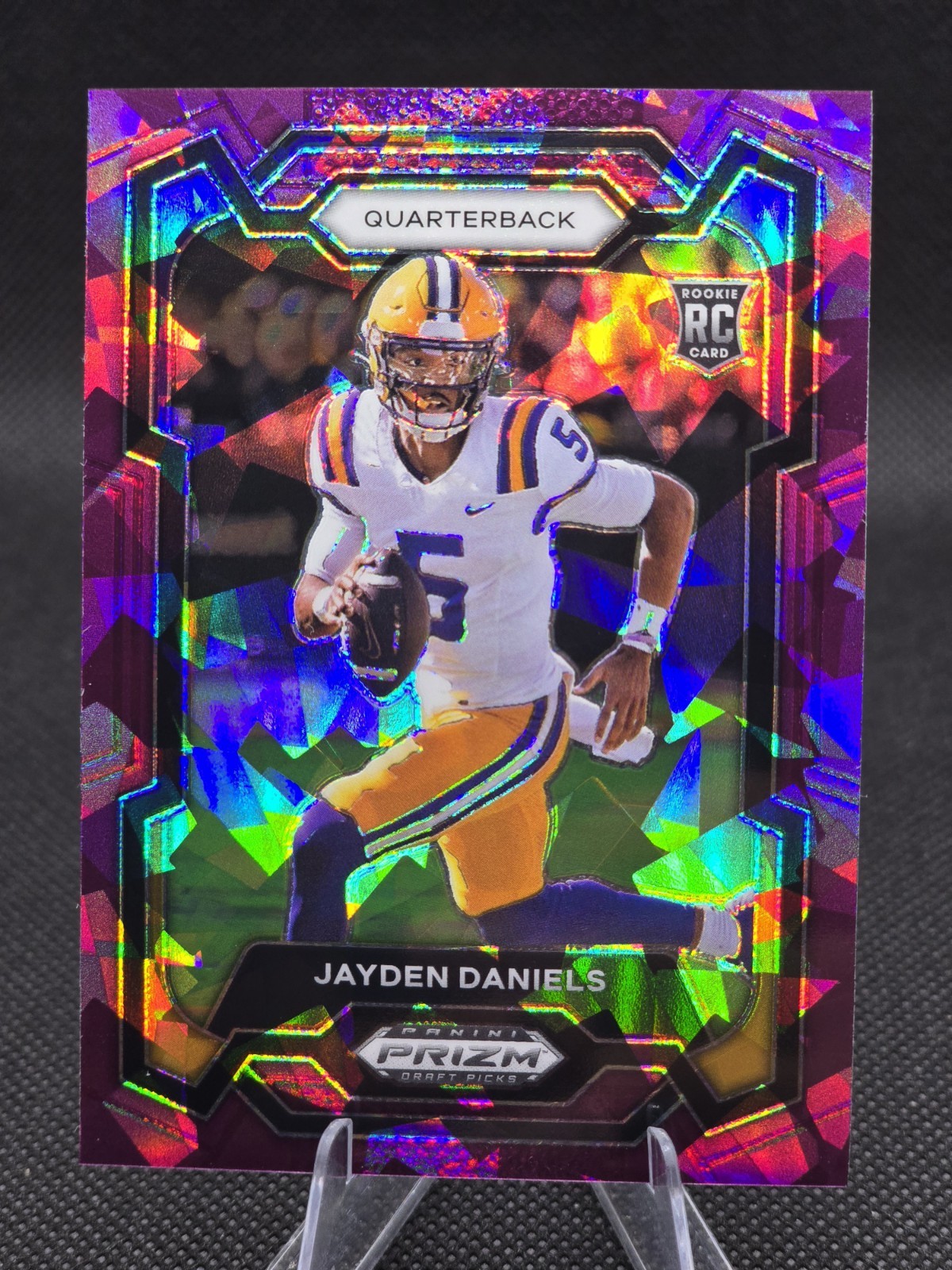 2024 Prizm Draft Picks - (RC) Jayden Daniels Purple Cracked Ice /149🔥🔥 #108