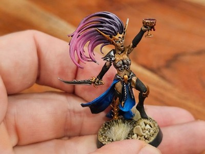 Warhammer Fantasy AOS Daughters of Khaine Hag Queen Very Well Painted