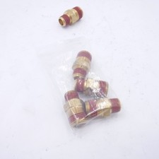 5 Pack Parker  1/2 x 3/8 Male MNPTF Brass Pipe Hex Nipple 1,000psi 216P-8-6