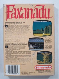 FAXANADU NINTENDO NES PAL-B FAH (COMPLETE - GOOD CONDITION OVERALL)