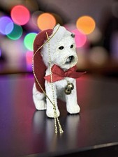 West Highland White Terrier Westie Christmas Ornament  Resin  3  Tall