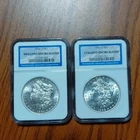 1902-O & 1904-O Morgan Silver $1 Dollars, Brilliant Uncirculated 2-Coin Lot
