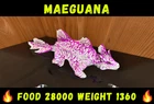 Maeguana Food 28000 Weight 1360 Ark Survival Ascended  PVE PS5/XBOX/PC