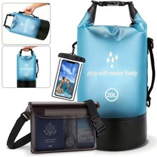 Dry Bag Tasche 20L Seesack Wasserdicht Packsäcke Camping Packsack Rafting NEU DE