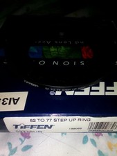 TIFFEN 52 to 77 STEP UP RING VERY GOOD CONDITION WITH CASE BOX 5277SUR