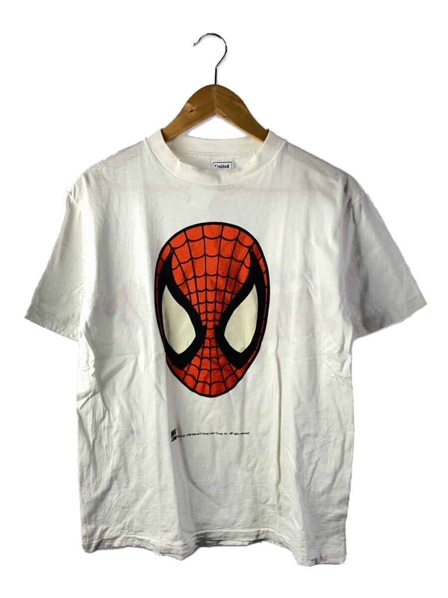 ALTRA T shirt altre marche anni 90 SPIDERMAN L cotone bianco usata