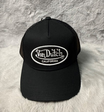 Von Dutch Trucker Hat Cap Black Mesh Snapback Multi Color Adjustable