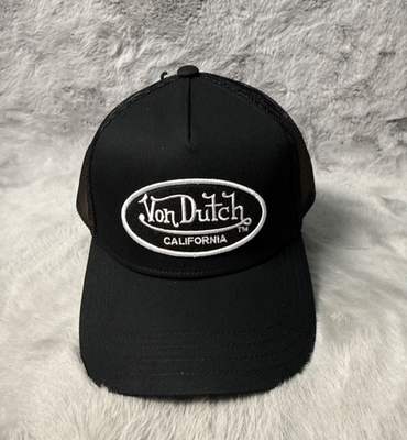 Von Dutch Trucker Hat Cap Black Mesh Snapback Multi Color  display picture 1