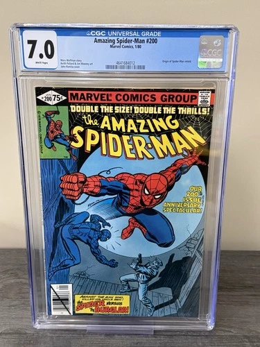 Amazing Spider-Man #200 CGC 7.0 White Pgs (Marvel 1980) Origin Retold