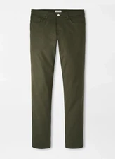 Peter Millar Olive Branch Green EB66 Performance Pants MF24EB66FB NWT Golf