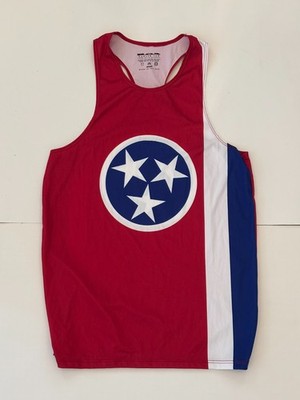 Tennessee State Flag ''Tenessee Stars'' singlet Men's Small **EUC**