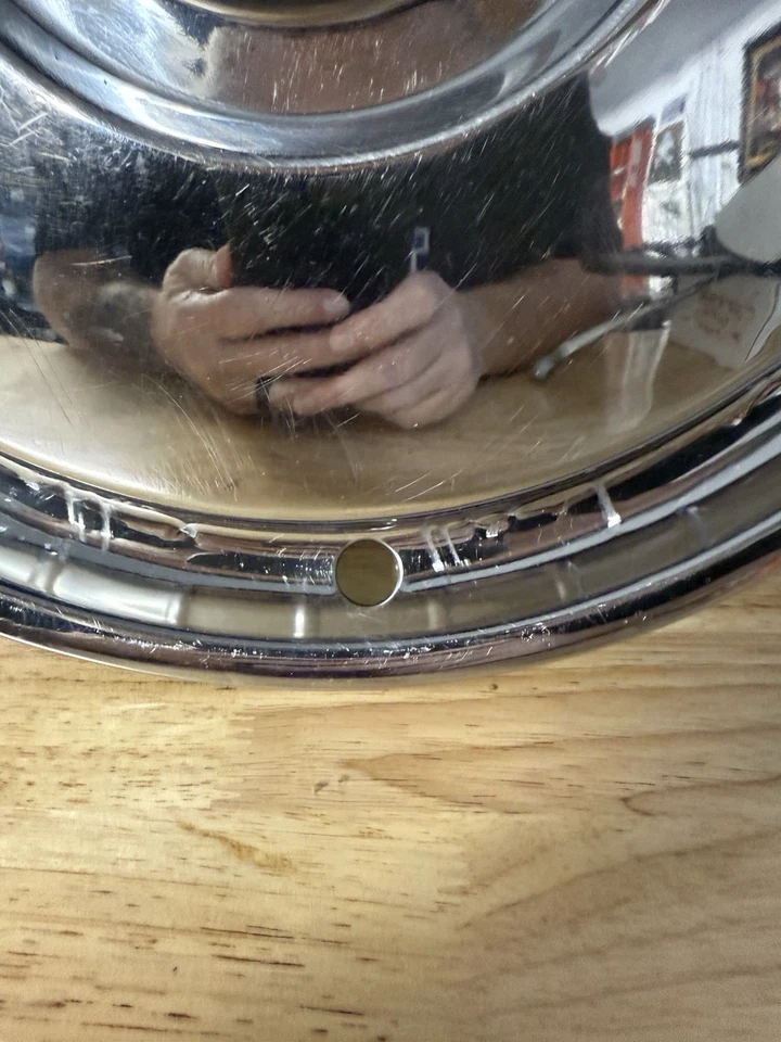 Ford Crestline 1953 1954 Sunliner Customline 15" tapacubos cubierta de rueda fabricante original usado Foto 4 de 4