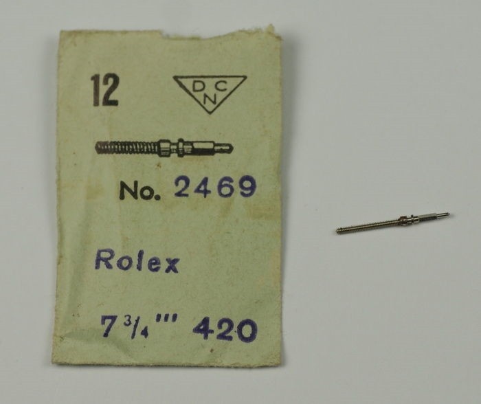 1x Stelo orologio generico per movimento ROLEX calibro 420 lancette NOS