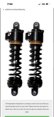 Progressive Suspension 944-4020UT-QPS 944 Series Shock 13in Ultra Touring Black