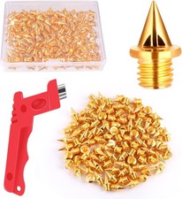 JULMELON 120PCS 1/4inch Stainless Steel Track and Cross Country Spikes Golf Shoe