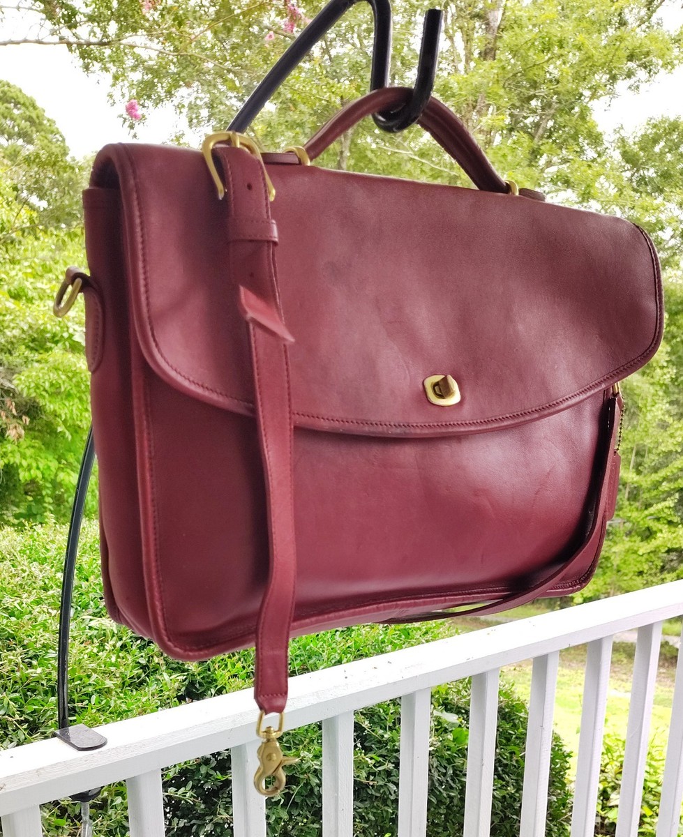 Coach LARGE L21-5265 Vintage Lexington Cherry Red Leather