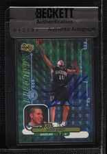 BAS 1998 Upper Deck Ionix Electrix Mike Bibby #62 Seal of Authenticity Auto 3c7