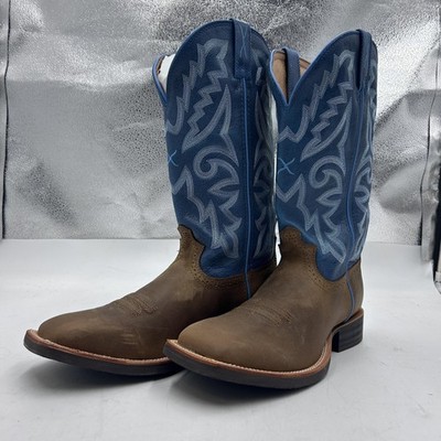 Twisted X Boots Men's Size 10 Brown Leather Western Cowboy Square Toe MRS0062